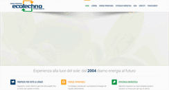 Desktop Screenshot of ecotechno.it